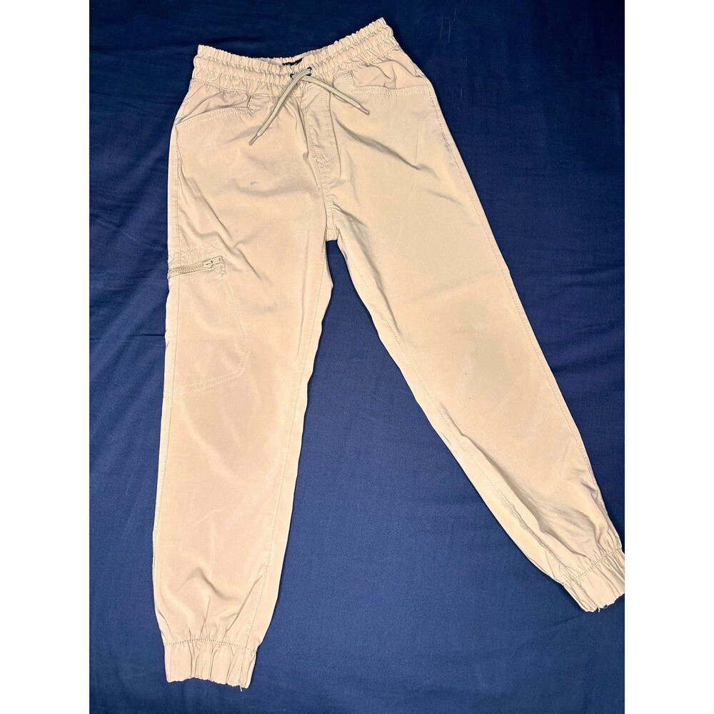 Lee Teens Beige Solid Jogger PantsSize 6/XS 24in Inseam Elastic Waist Drawstring